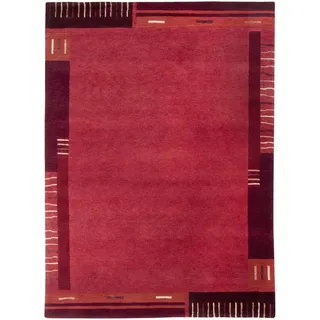 Theko Handknüpfteppich Kailash 40x60 cm , Textil , Abstrakt , Rechteckig , 40x60 cm , für Fußbodenheizung geeignet , Teppiche und Böden, Teppiche