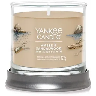 Yankee Candle Amber & Sandalwood Duftkerze 122 g braun