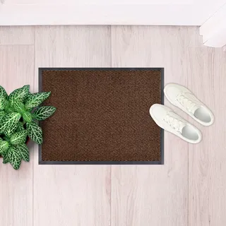 Andiamo Fußmatte »Easy, Made in Netherlands« rechteckig 5 mm Höhe Schmutzfangmatte, rutschhemmend, Innen- und überdachten Außenbereich, braun