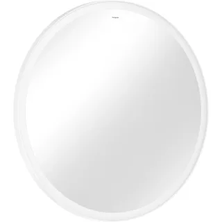 hansgrohe Xarita Lite S Spiegel, runde LED-Beleuchtung, 900x30x900mm, Wandschalter, 54967700, Farbe: Mattweiß