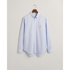 Bild von Langarmhemd Regular Fit Popeline Hemd - blau L
