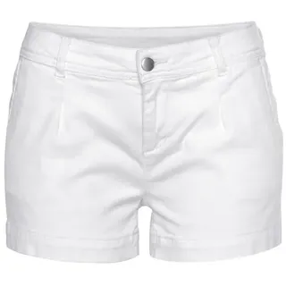 LASCANA LASCANA, Shorts aus Baumwollstretch mit Taschen, kurze Hose, Freizeitlook, weiß,