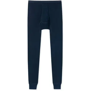 SCHIESSER Herren Lange Unterhose 1er Pack Original Feinripp Long Johns, Eingriff, uni Blau 2XL