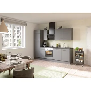 OPTIFIT Küchenzeile Optikoncept 270 cm basaltgrau