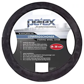 PETEX Design 1108 Lenkradbezug Schwarz 36 - 38 cm