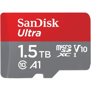 SanDisk Ultra 1,5 TB microSDXC Speicherkarte Kit (2022) bis 150 MB/s C10, U1, A1