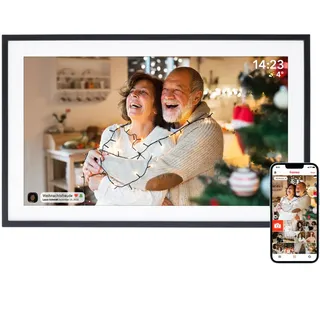 Rollei Smart Frame WiFi 151 Elektronischer Digitaler Bilderrahmen Frameo WLAN Digital Photo Frame 15,6 Zoll 1920x1080 IPS Touchscreen 32GB Speicher Schwarz Digitaler- Bilderrahmen-Frameo-Digital-Frame