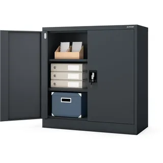 Jan Nowak C001B Aktenschrank 92,5 cm x 90 cm x 93 cm Anthrazit