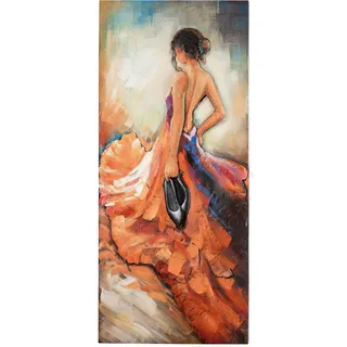 GILDE GALLERY Metallbild »Kunstobjekt Barefoot Tango« Frau 1 Stk. tlg., bunt