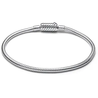 Pandora Moments Schlangen-Gliederarmband mit Magnetverschluss aus Silber 590122C00-19 Größe 19 cm