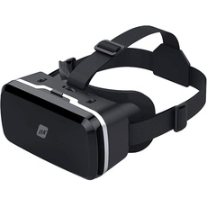NK Smartphone 3D VR Brille - Smartphone Virtual Reality Smart Glasses 4.7" - 6.53", Betrachtungswinkel 90-100 Grad, 360° Drehung, verstellbare Linse und Pupillenanpassung - Schwarz