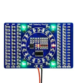 COVVY rotierendes LED SMD NE555 Löt-Übungsboard DIY-Kit Fanny Skill Training DIY-Kit elektronisches PCB-Board-Modul-Set