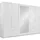 Drehtürenschrank Freiburg 270 x 210 x 58 cm Weiß