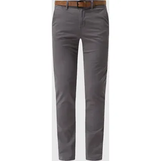 Tom Tailor Denim Herren Slim Fit Chino Hose mit Gürtel