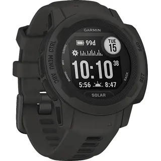 Garmin Instinct 2S Solar BT 40 mm Faserverstärktes Polymer grau Silikonarmband grau One Size