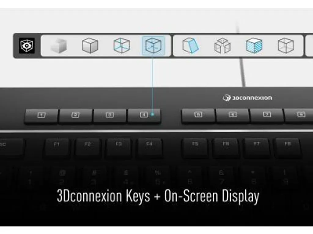 Bild von Keyboard Pro with Numpad, USB/Bluetooth, FR (3DX-700097)