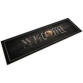 vidaXL Küchenteppich Waschbar Kaffee 45x150 cm Samt