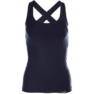 Winshape WVR25 Cross Back Top Nachtblau/Silber L