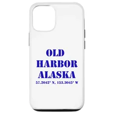 Hülle für iPhone 15 Old Harbor Alaska Koordinaten Souvenir