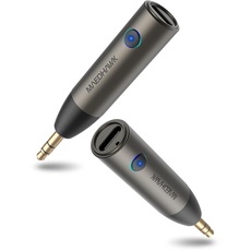 MaedHawk Aux Bluetooth Adapter Auto 5.3, Drahtloser Bluetooth 5.3 Empfänger Mini Bluetooth Adapter AUX Geeignet Für Stereo/Kabelgebundene Kopfhörer, Freisprechgespräche, Dual-Verbindung[1 Stück]