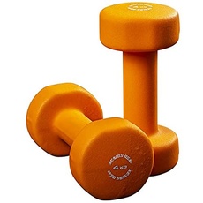 Xenios Unisex – Erwachsene Mubrio Hanteln Fitness 2.0, Orange, 4 Kg