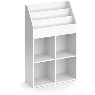 Vicco Bücherregal Luigi Weiß 72 x 114.2 cm , Holzwerkstoff , Rechteckig , 72x114.2x31.2 cm , Babymöbel & Kindermöbel, Babyzimmer, Babyregale & Kinderregale