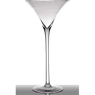 INNA-Glas Cocktailglas - Martini Glas Sacha, klar, 40cm, Ø 19.5cm | auf Standfuß, Trichter - rund - XXL Glas - Riesen Glas