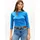 3/4-Arm-Shirt Blau L