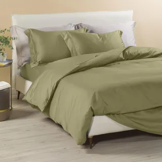 Caleffi Bettwäsche Set 4teilig aus 100% Baumwolle – Weiches und Elegantes Duvet Cover, Waschbar & Pflegeleicht Bettbezug, Bettwaren & Bettwäsche -