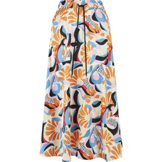 URBAN CLASSICS Midirock Damen Bedruckt Gelb L