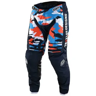 Troy Lee Designs Gp Formula Camo Offroad-hosen - Navy / Orange - 5-6 Jahre