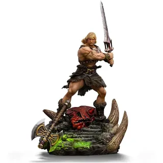 Iron Studios Masters Of The Universe Deluxe Art Scale 1/10 He-man Unleashed 34 Cm Figur - Multicolor