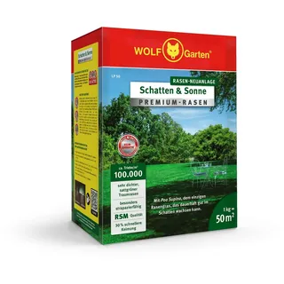 WOLF-Garten 3820031 Premium-Rasen Schatten & Sonne LP50 1St.