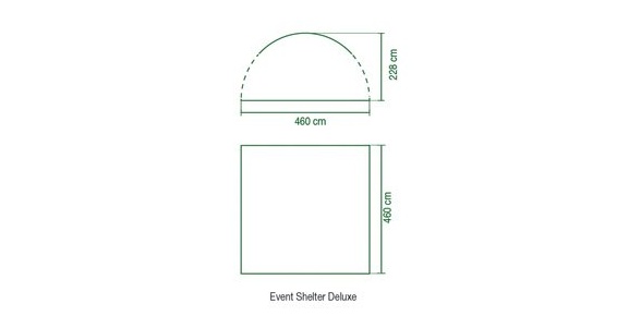 Bild von Event Shelter Deluxe 4,6 x 4,6 m grau