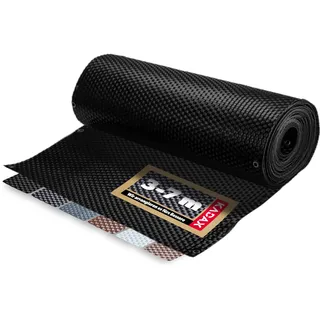 KADAX Sichtschutz für Balkon, Terrasse, Zaun, wetterfeste Sichtschutzmatte aus PE-Rattan, Balkonbespannung mit Kabelbinder, Sichtschutzzaun, Balkonverkleidung, Windschutz (1 m x 7 m, Schwarz)