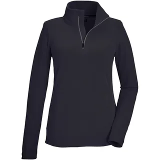 KILLTEC Damen, Fleeceshirt mit Stehkragen, und Reißverschluss KSW 62 WMN FLC SHRT, schwarz blau, 46, 43462-000