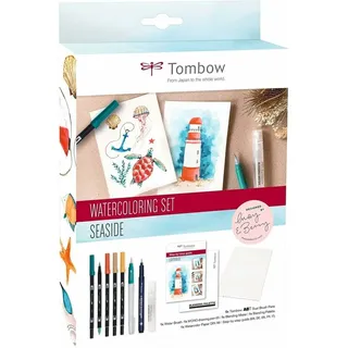 Tombow Watercoloring "Seaside" Malset farbsortiert, 1 Set