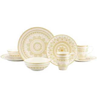 CreaTable Kombiservice 8-tlg. goldfarben ornamental