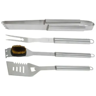 Basics Grillbesteck-set 4 Stücke - Grey - One Size