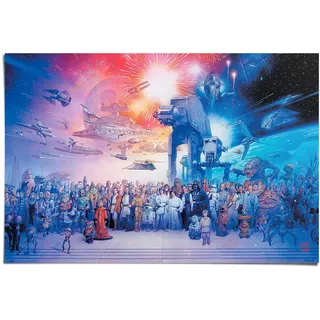 Reinders! Reinders Poster "Star Wars - legacy characters" Kinderzimmer - Blau - 150 gr. Papier - 91,5x61 cm, farbe bild(er): blau