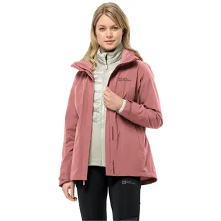 Jack Wolfskin Damen Luntal 3in1 Jkt W, Mineral Red, S