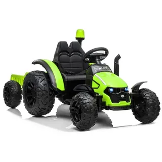 Elektrische Fahrt auf Traktor HZB-200 mit Anhänger Grün - Grün