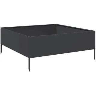 vidaXL Hochbeet 100 x 100 x 25 cm Schwarz