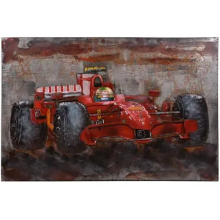 Harms Import Metallbild , Multicolor , Metall , rechteckig , 120x80x6 cm , 3D-Effekt, einfache und schnelle Anbringung , Bilder & Rahmen, Bilder, Holz & Metallbilder