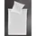 Lumen 8129 Gestreift Baumwolle Silber 155 x 200 cm + 80 x 80 cm
