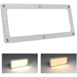 acegoo 12V LED Lampe Wohnmobil Boot Deckenleuchte Dimmbar 11W 3000K/5000K Panel Flach Lampe Acryl Mit Schalter für Camper Yacht Innenbeleuchtung, 1180lm