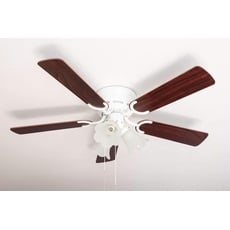 Bild von Kisa 105 cm Deckenventilator rosenholz/walnuss mit Licht