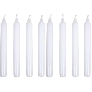 Rayher Stabkerze, weiß, mit Glockenspitze, Länge 19 cm, 2,1 cm ø, Box 4 Stück, Kerzenrohling, Kerzen zum Verzieren und Basteln, 31641102 (Packung mit 2)