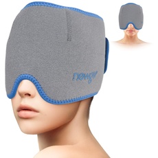 NEWGO Migräne Kühlpad - Migraine Relief Cap, Wiederverwendbare Migräne Maske Kühlmütze, Kalt-Warm Kompresse Benutzt für Migräne, Kopfschmerzen