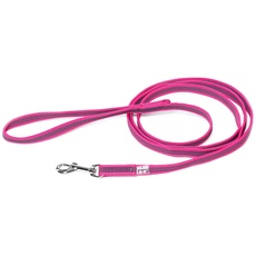 IDC Color & Gray gumierte Leine, 14 mm x 2 m mit Schlaufe, Pink-Grau